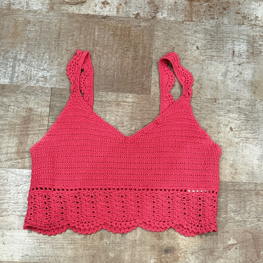 American Eagle Crochet Top